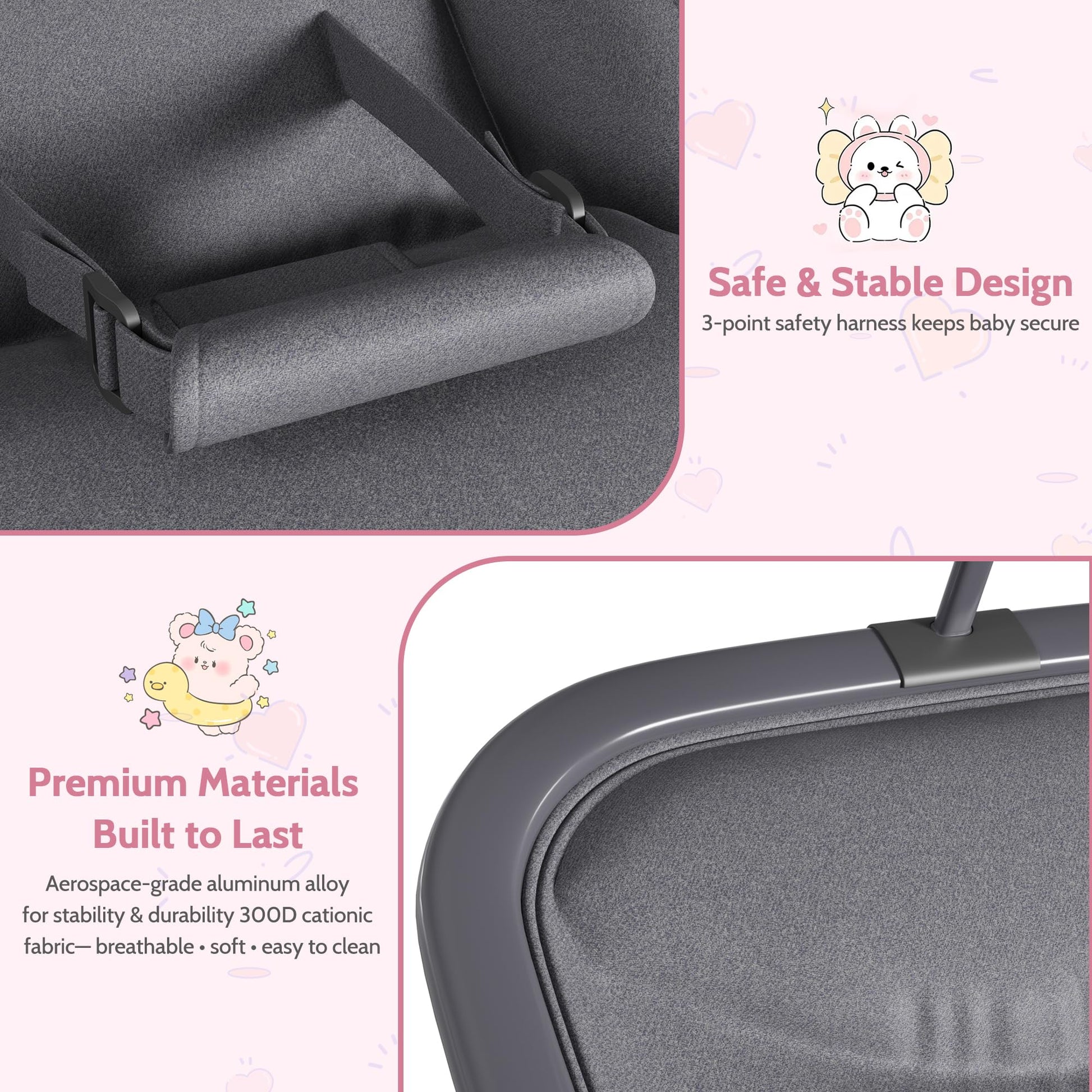 Dossier réglable 3 positions